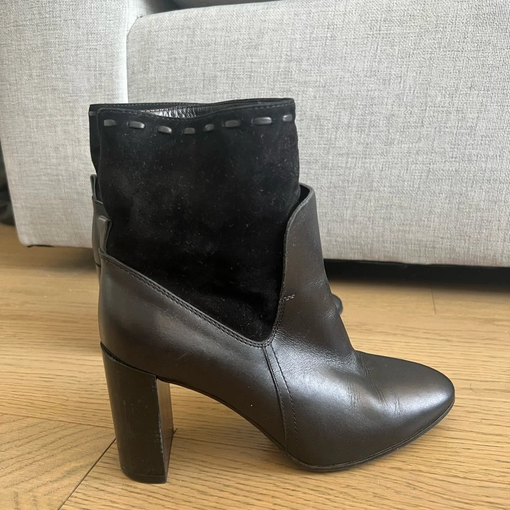 Aquatalia Black Boot Heels - Picture 1 of 5